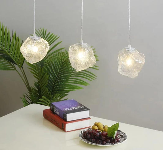 Pendant Light – Glass Stone Hanging, Dining Room