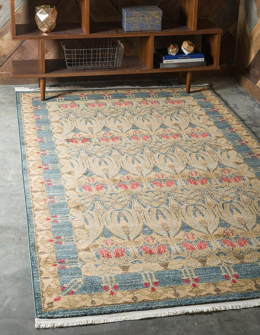 area rug vintage modern fringe living room
