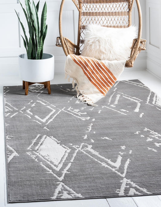 area rug modern faded diamond low pile living room