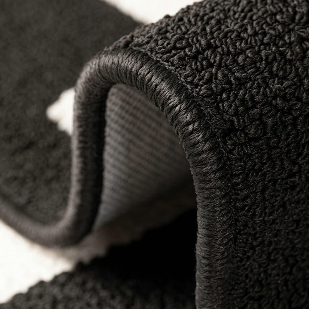 Area Rug - Bohemian, Black And White Area Creative Abstract
