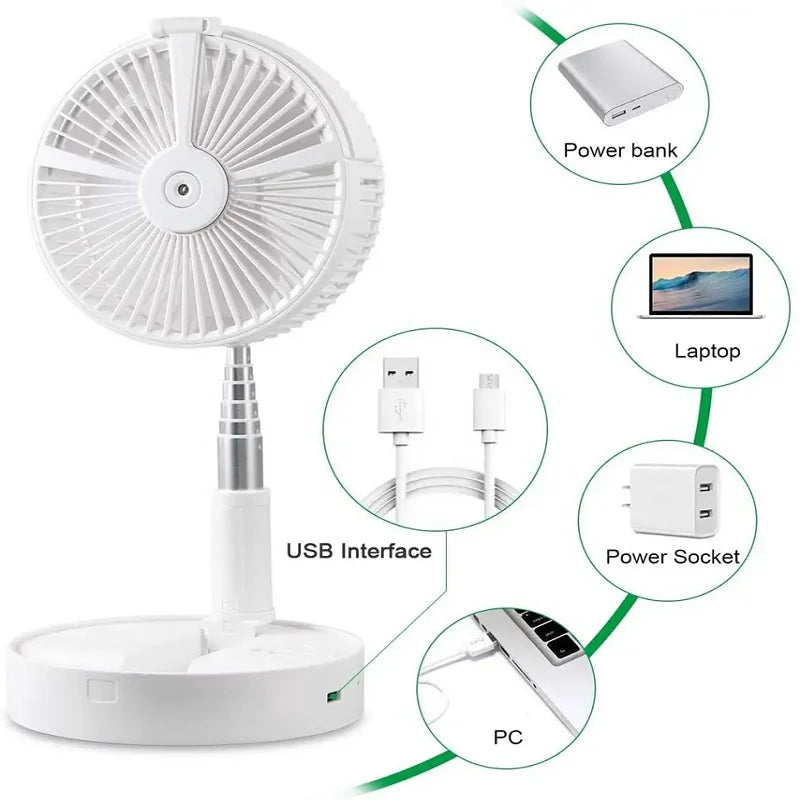Misting Fan – Portable Folding Tabletop, Outdoor Events