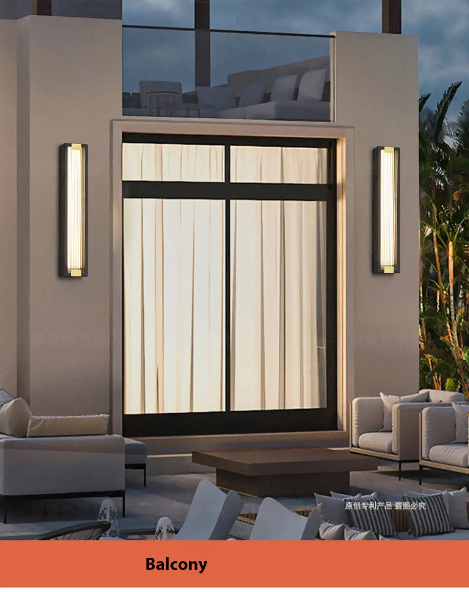 Outdoor Wall Light Modern LED Waterproof Stainless Steel