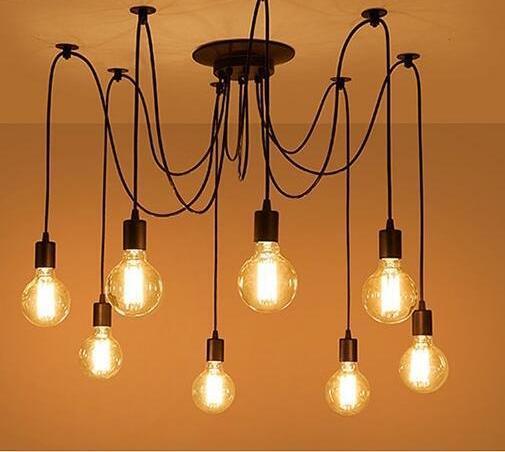 Modern Spider Chandelier, Statement Pendant Light for Living Room Dining