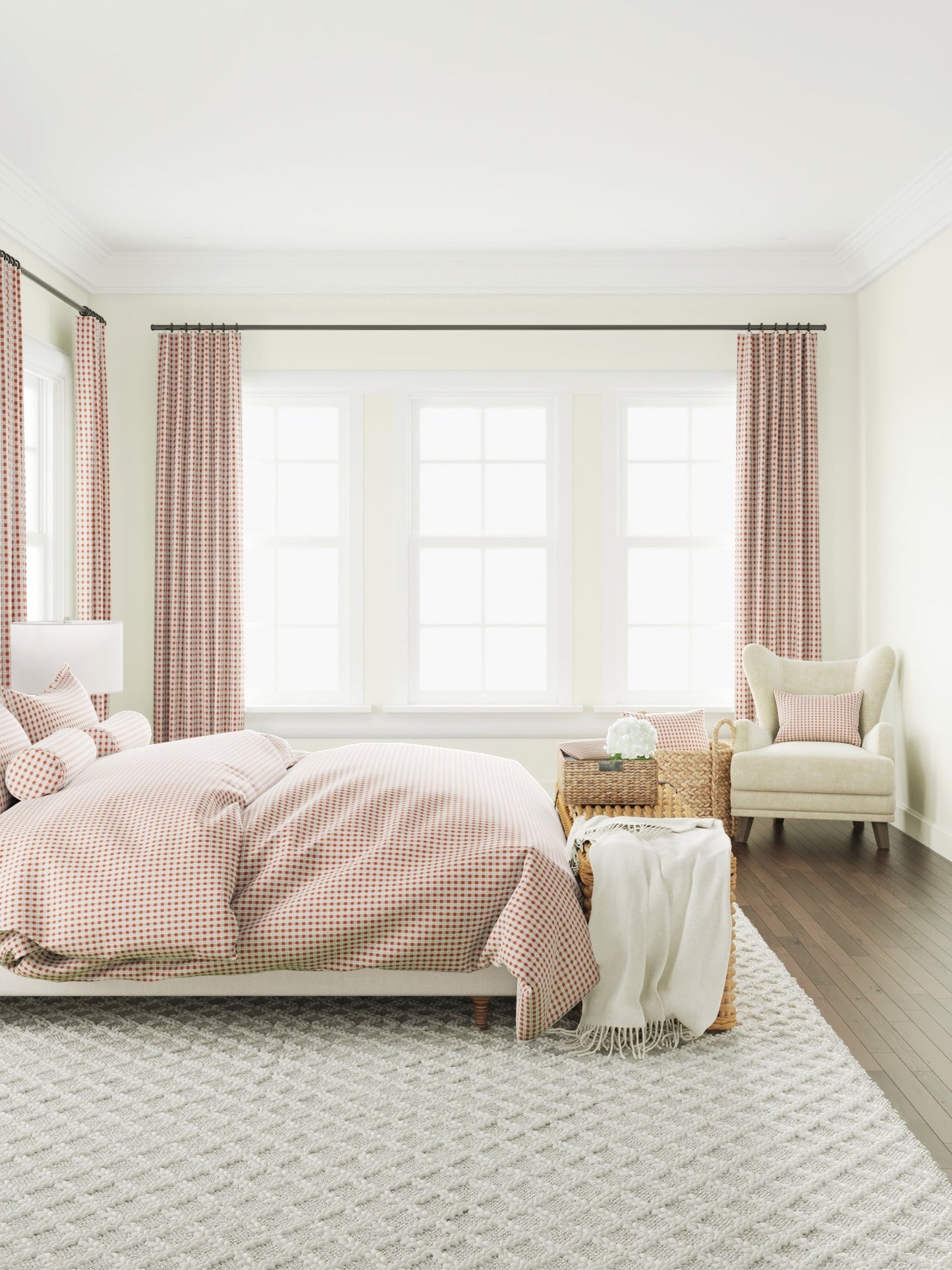 Decor Accent - Classic, Euro Sham in Luxe Gingham - Red