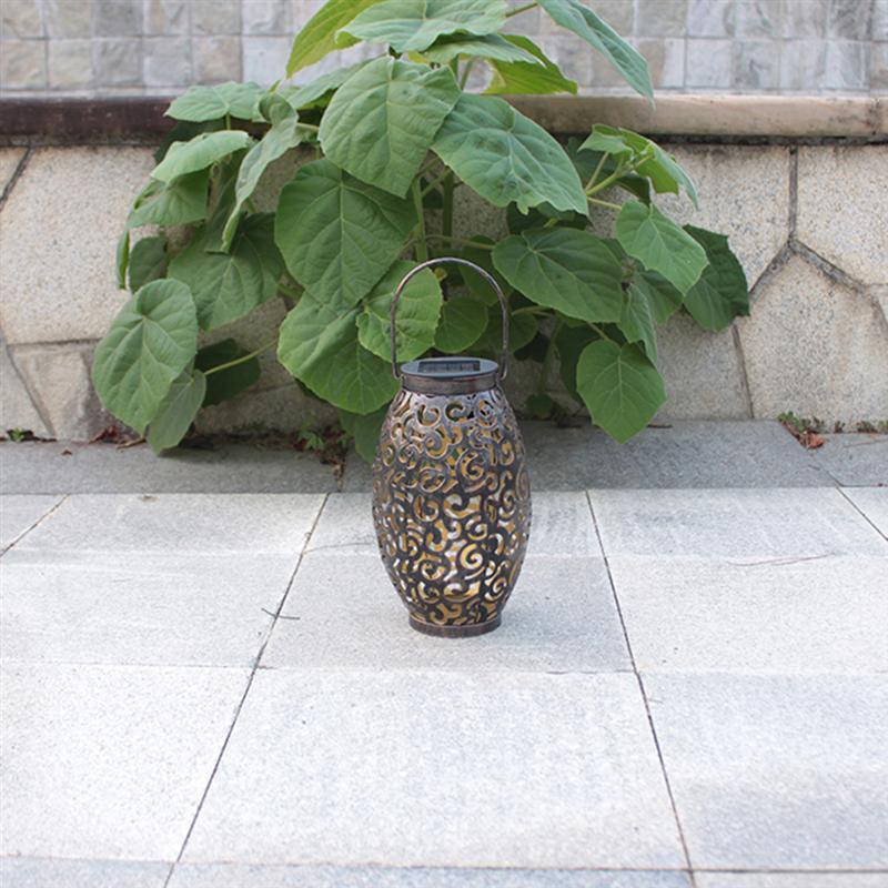 Moroccan Garden Lantern Outdoor Warm LED Patio Light