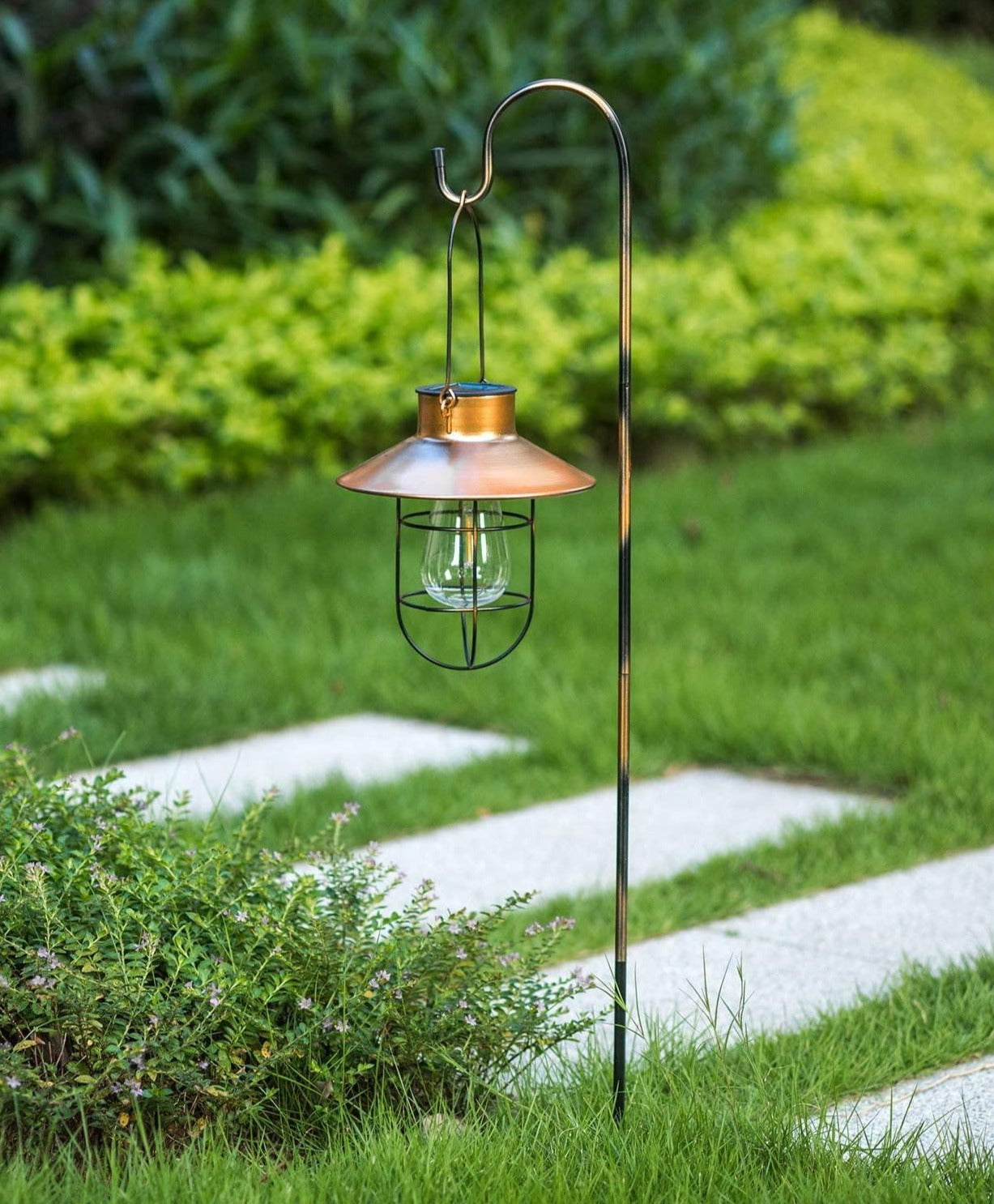 Solar Garden Lantern Modern Hanging Outdoor Light