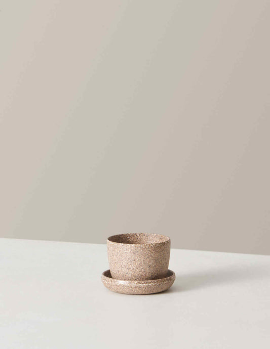 modern upcycled bamboo indoor planter pot