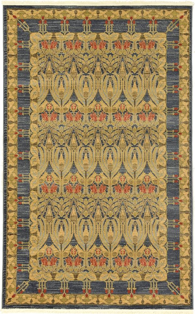 Area Rug Vintage Modern Fringe Living Room