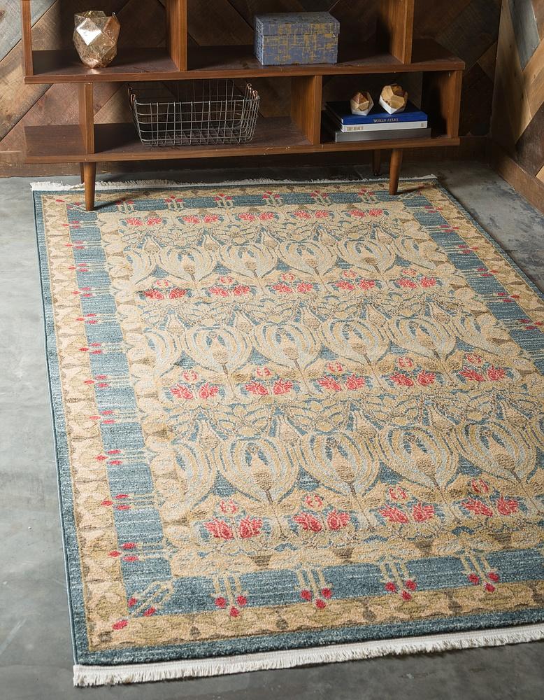 area rug vintage modern fringe living room