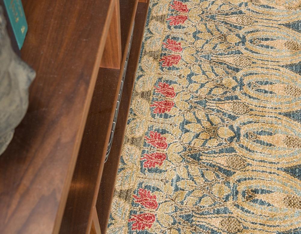 Area Rug Vintage Modern Fringe Living Room