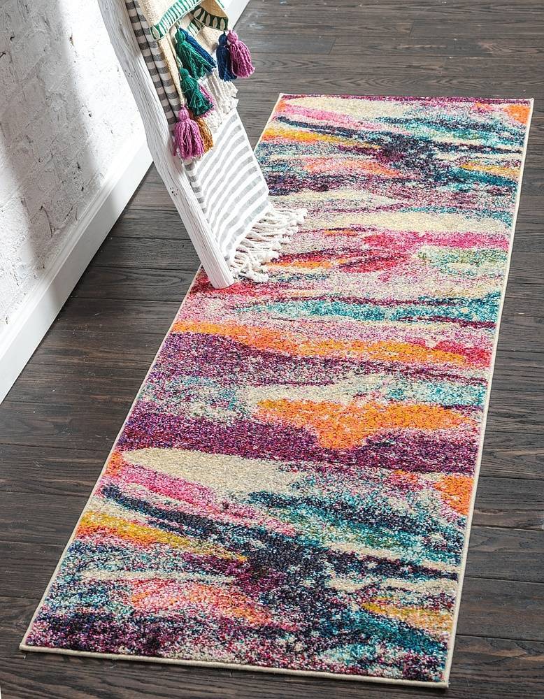Area Rug – Color Splash Faded Multi-Color