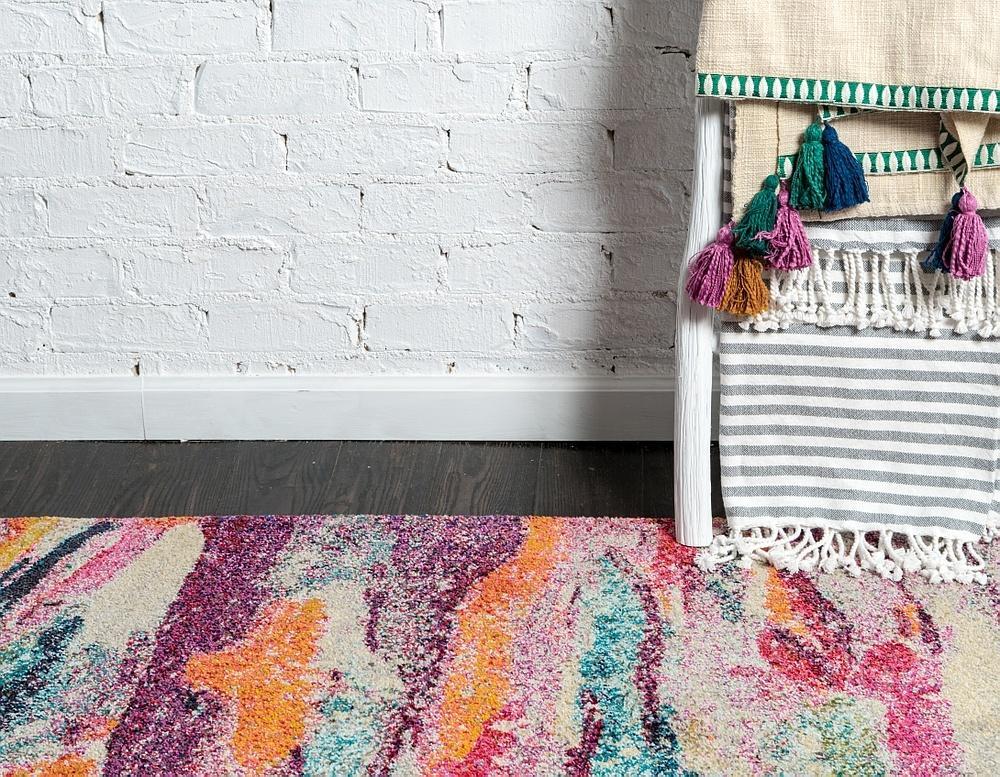 Area Rug – Color Splash Faded Multi-Color