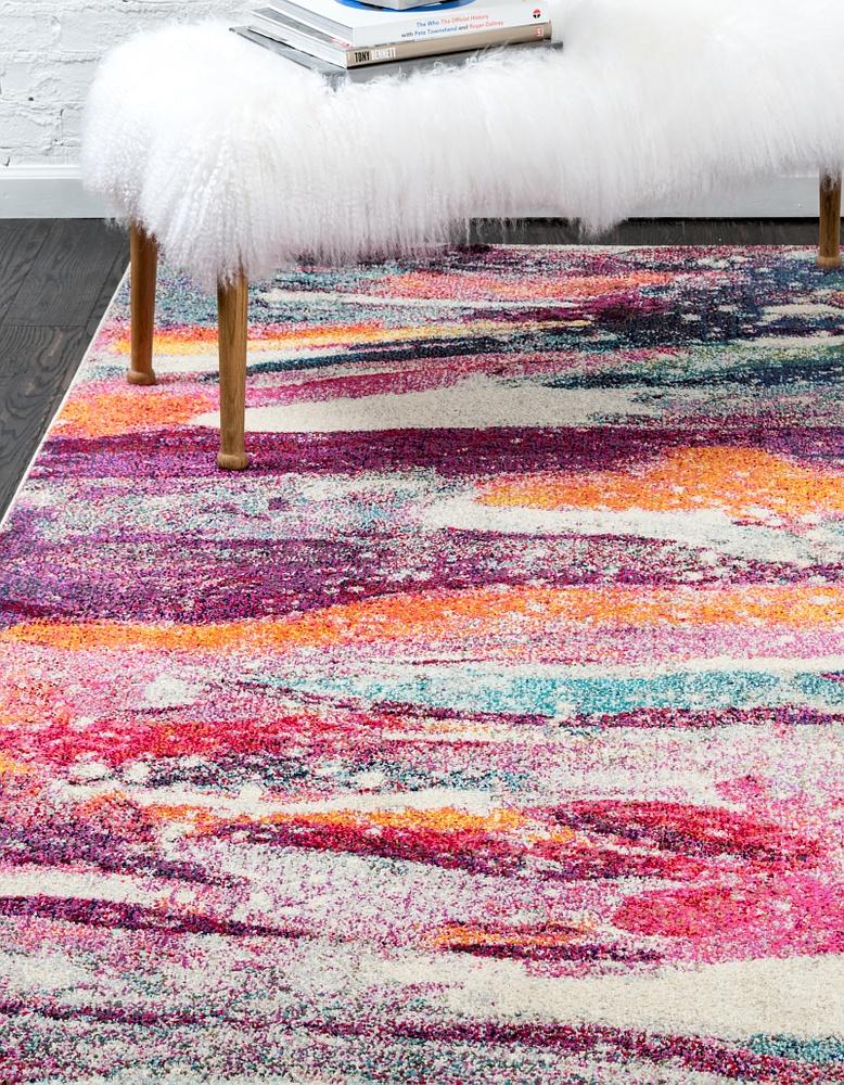Area Rug – Color Splash Faded Multi-Color