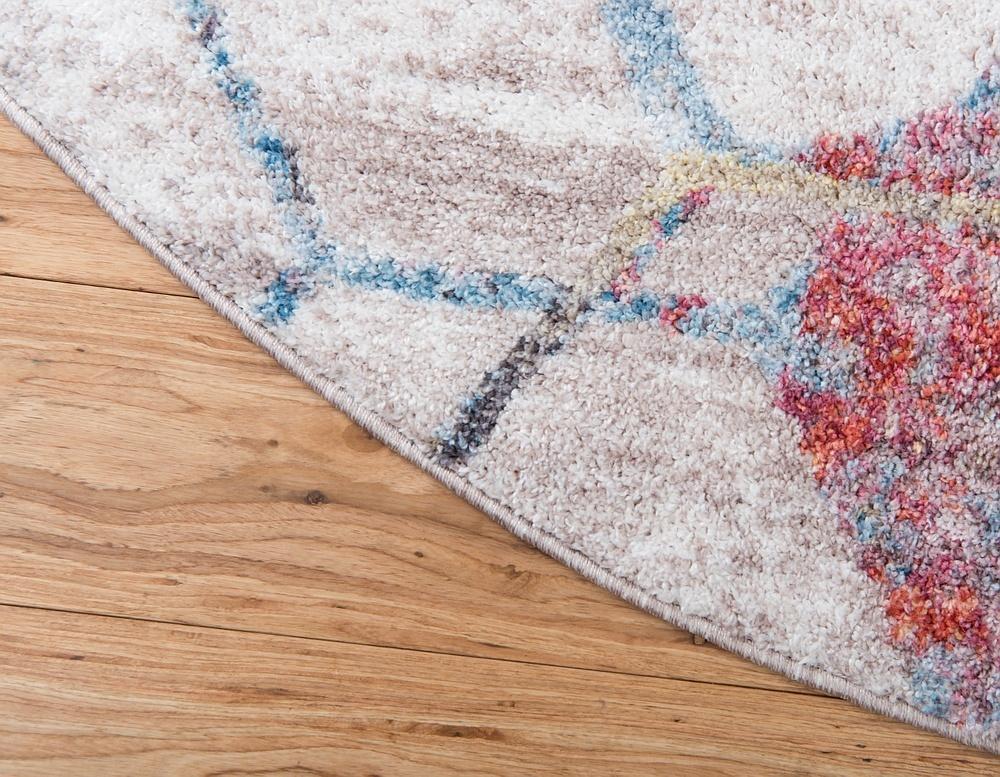 Area Rug – Modern, Hexagon Pattern Color Blend