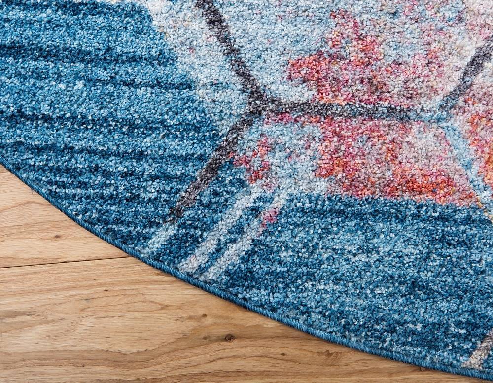 Area Rug – Modern, Hexagon Pattern Color Blend