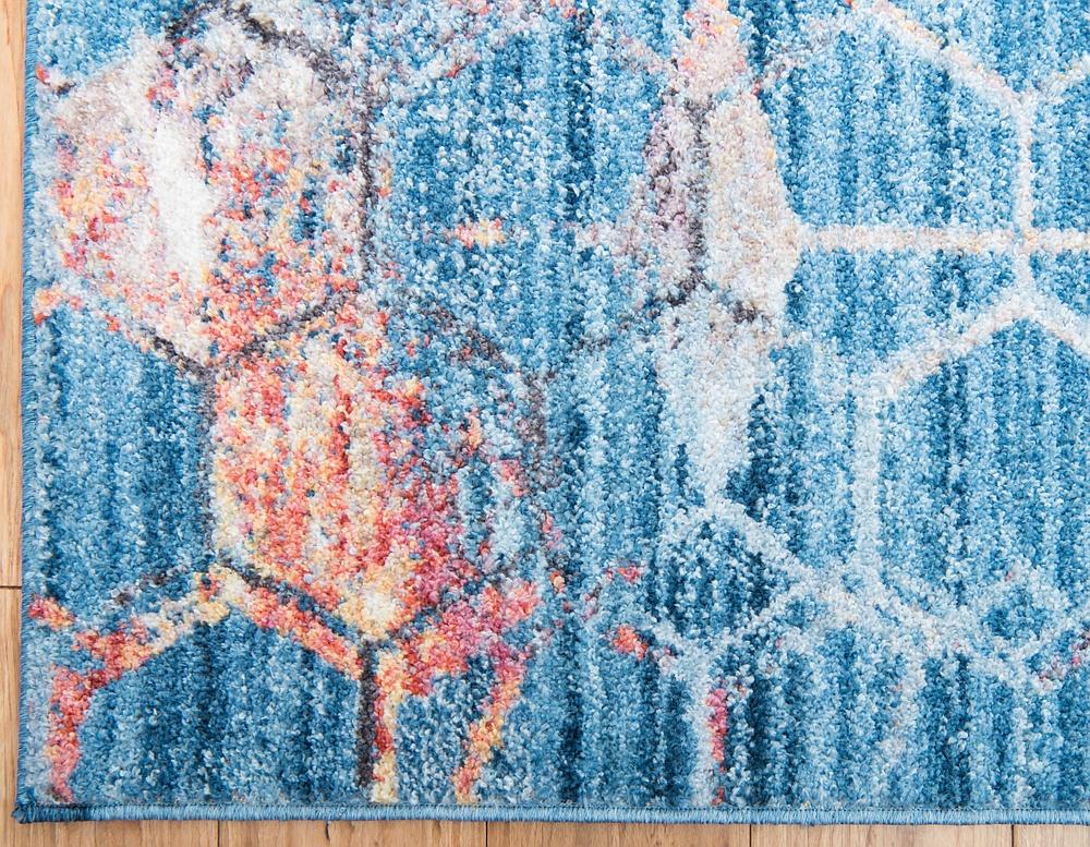 Area Rug – Modern, Hexagon Pattern Color Blend