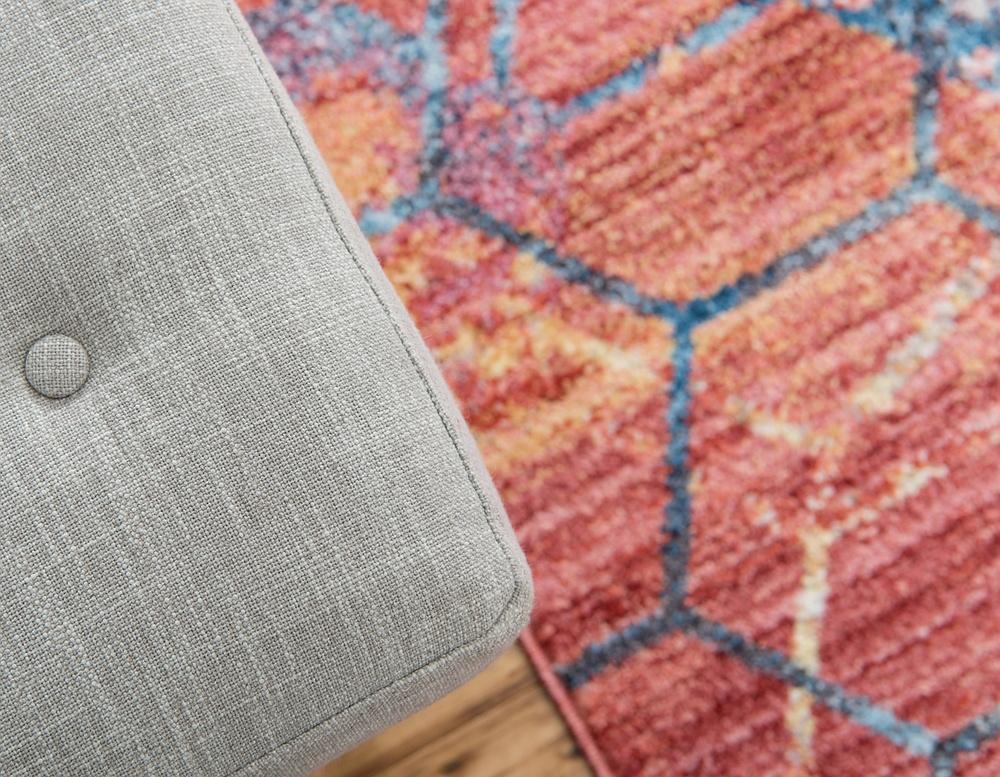 Area Rug – Modern, Hexagon Pattern Color Blend