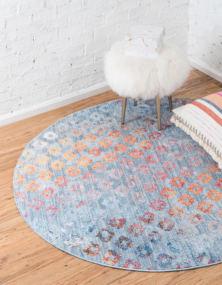 Area Rug – Rainbow Square Pattern