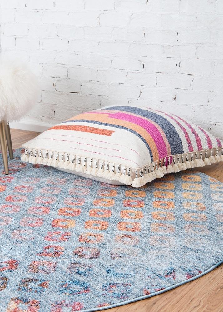 Area Rug – Rainbow Square Pattern