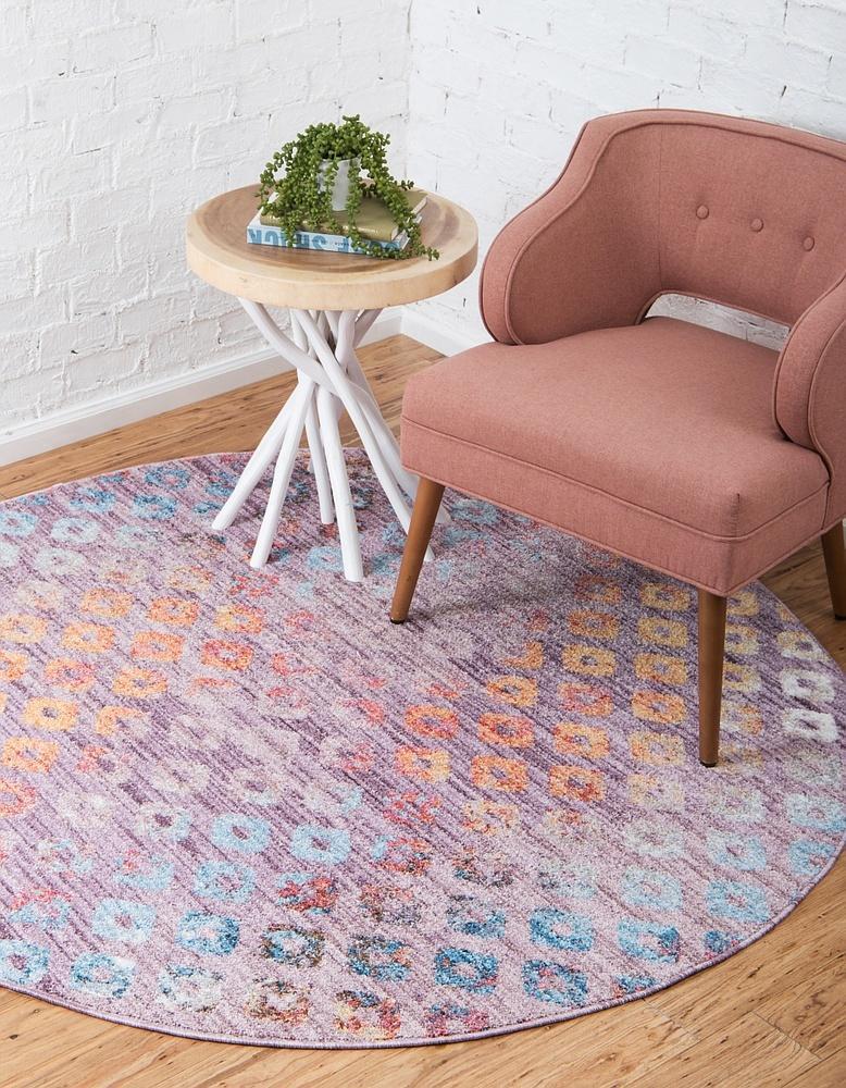 Area Rug – Rainbow Square Pattern