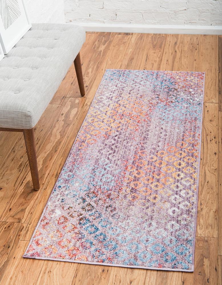 Area Rug – Rainbow Square Pattern