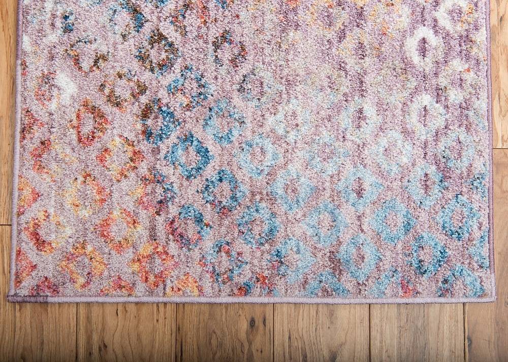 Area Rug – Rainbow Square Pattern