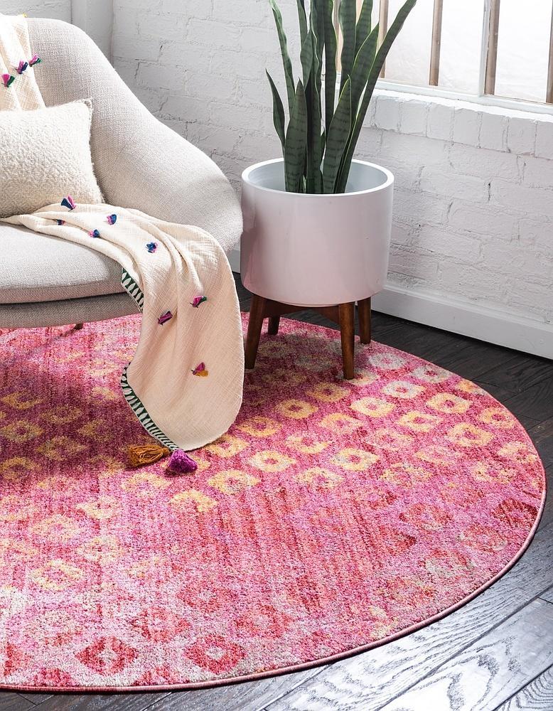 Area Rug – Rainbow Square Pattern