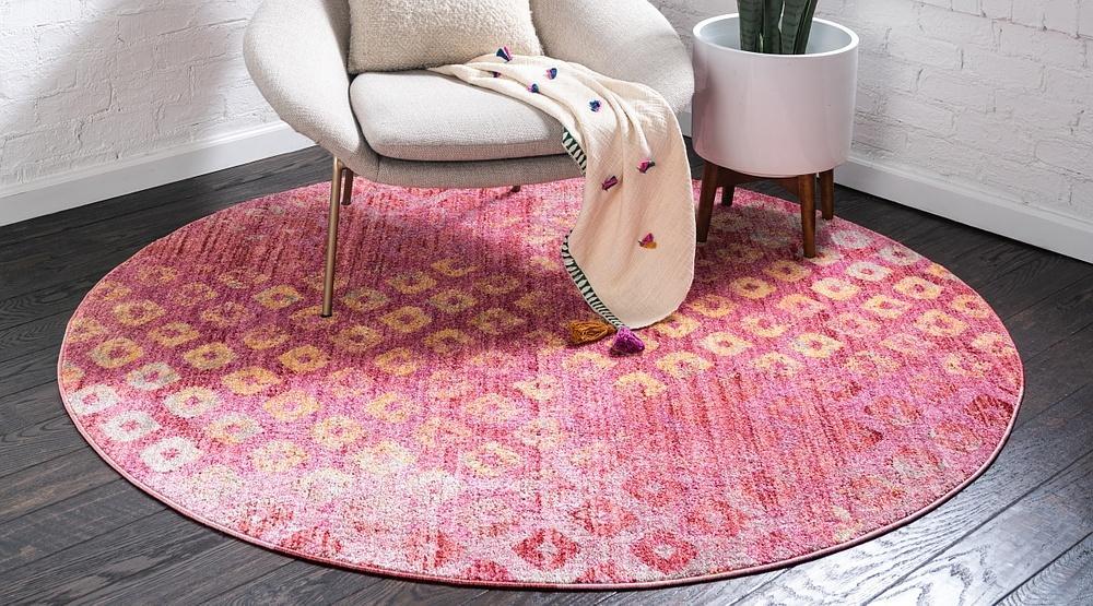 Area Rug – Rainbow Square Pattern