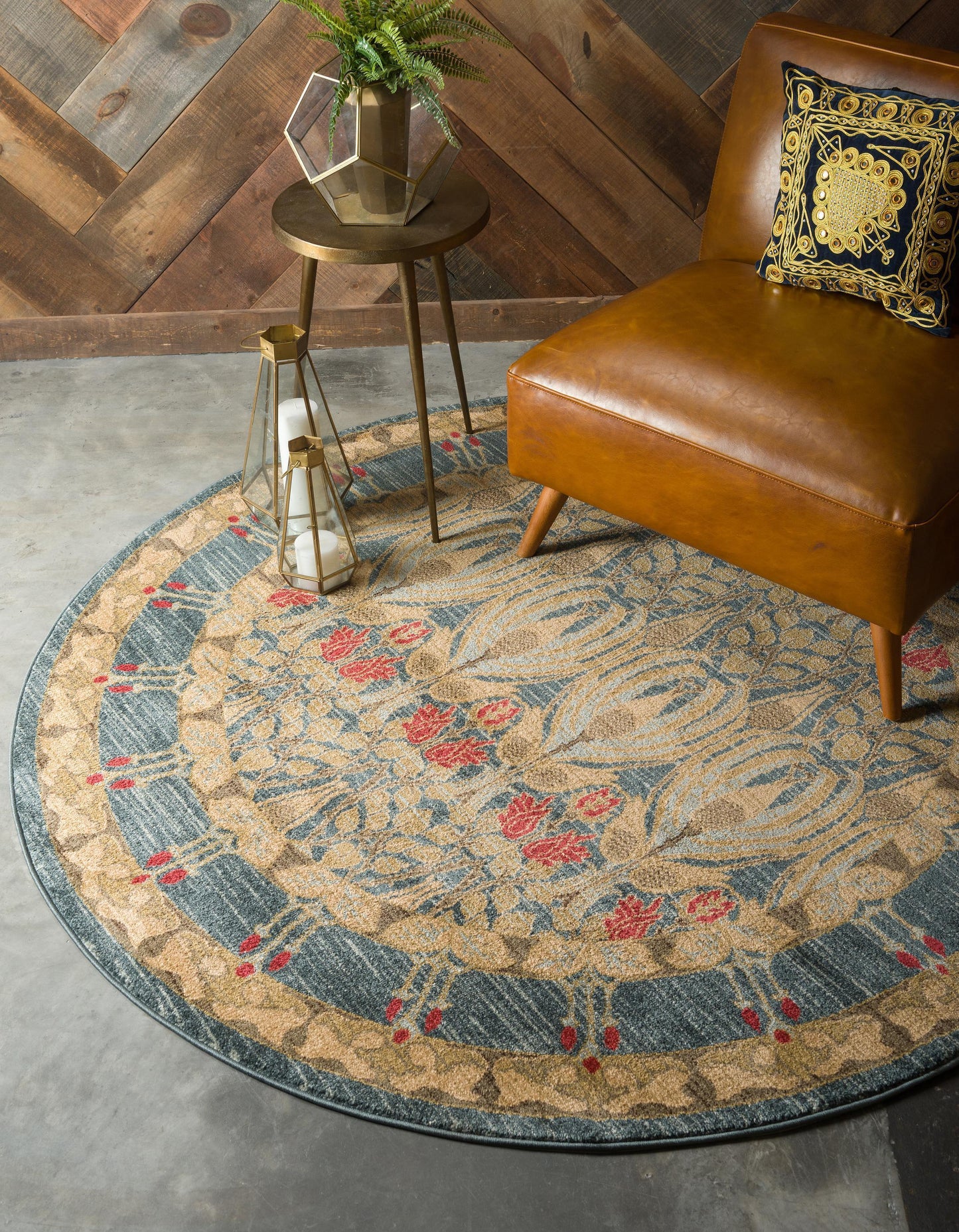 Area Rug Vintage Modern Fringe Living Room