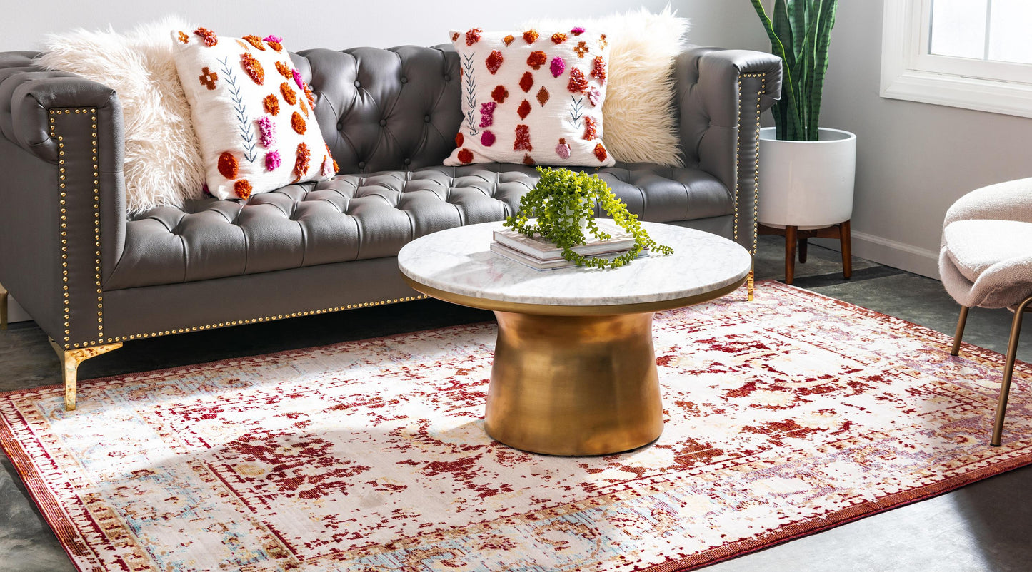 Area Rug Vintage Faded Style Living Room Decor