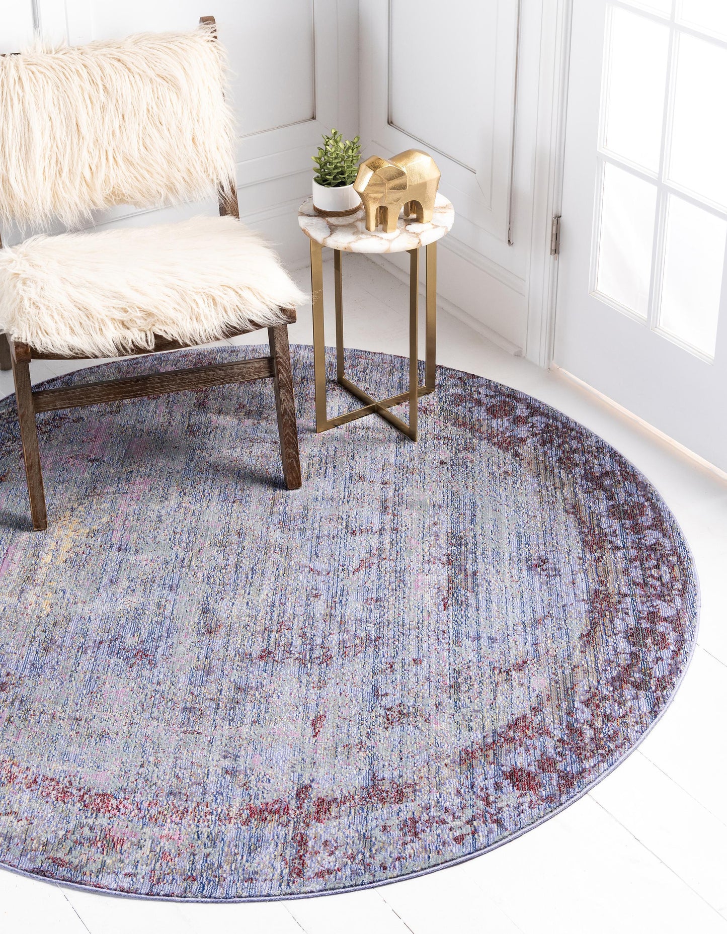Area Rug – Modern, Violet Gradient Blend