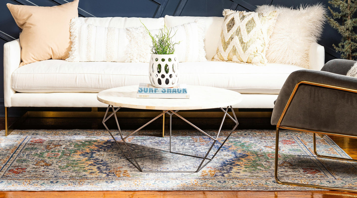 Area Rug – Vintage, Gray & Blue Area