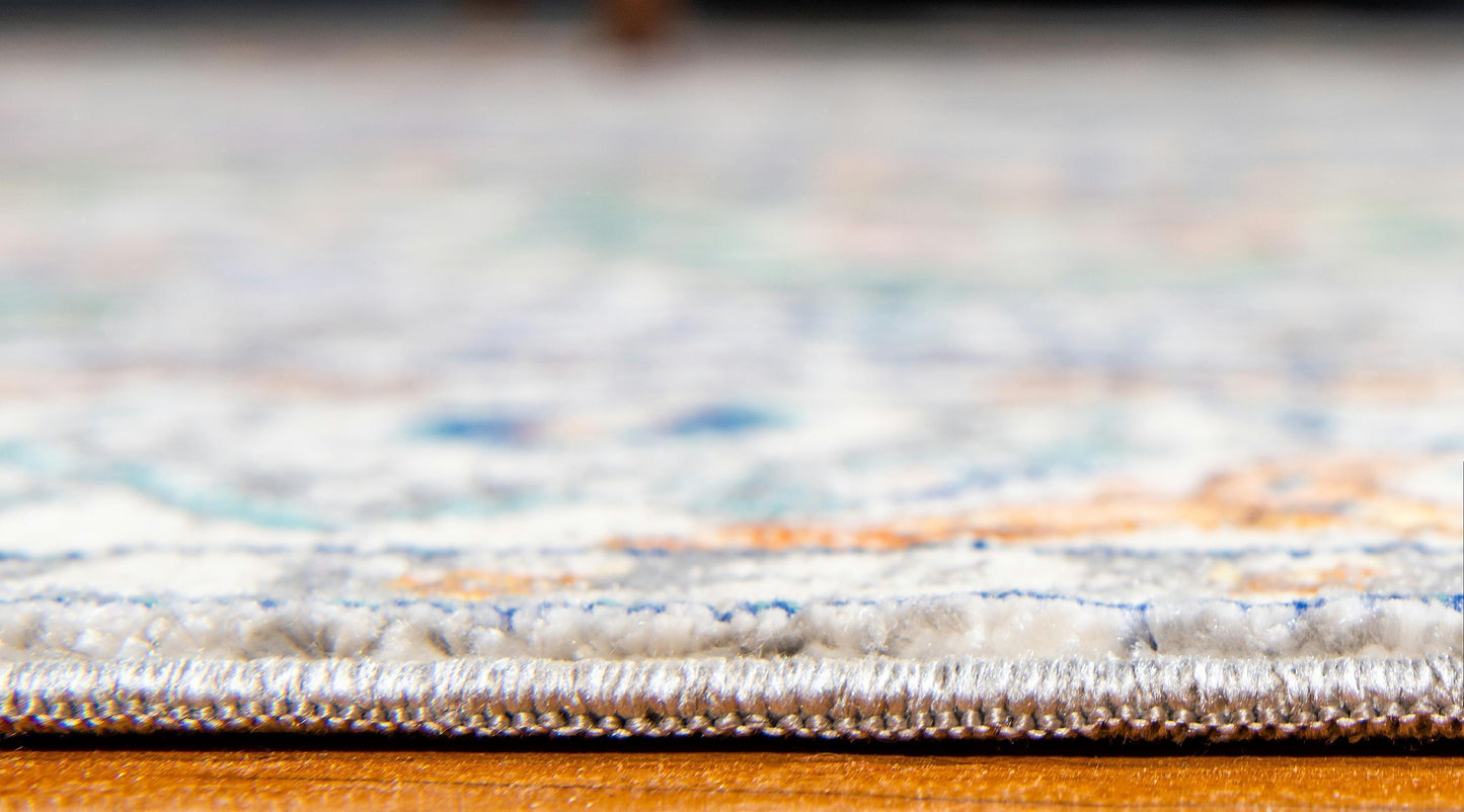 Area Rug – Vintage, Gray & Blue Area