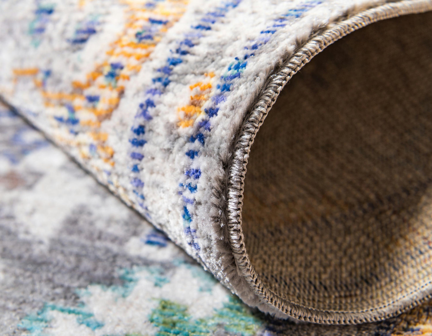 Area Rug – Vintage, Gray & Blue Area