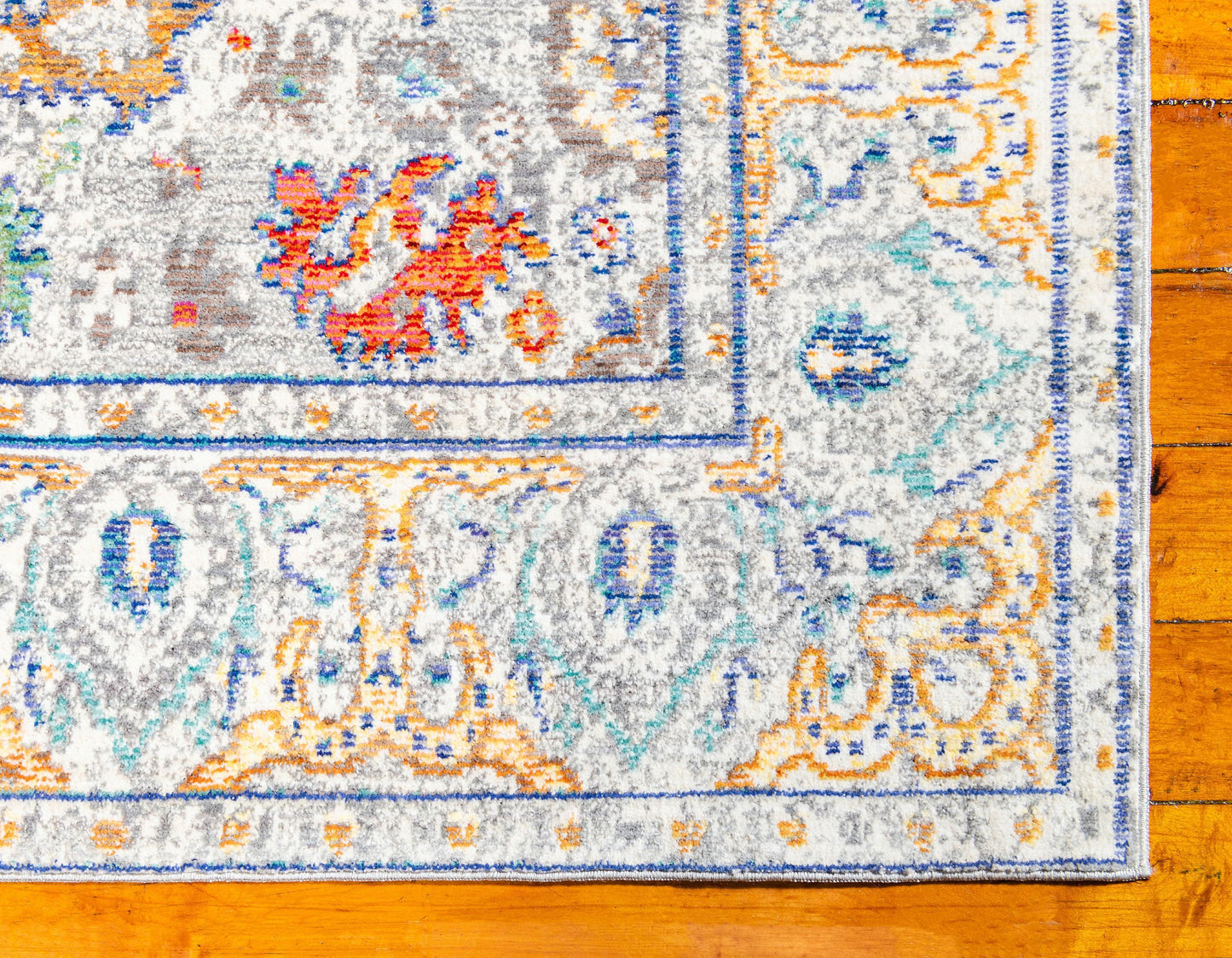 Area Rug – Vintage, Gray & Blue Area