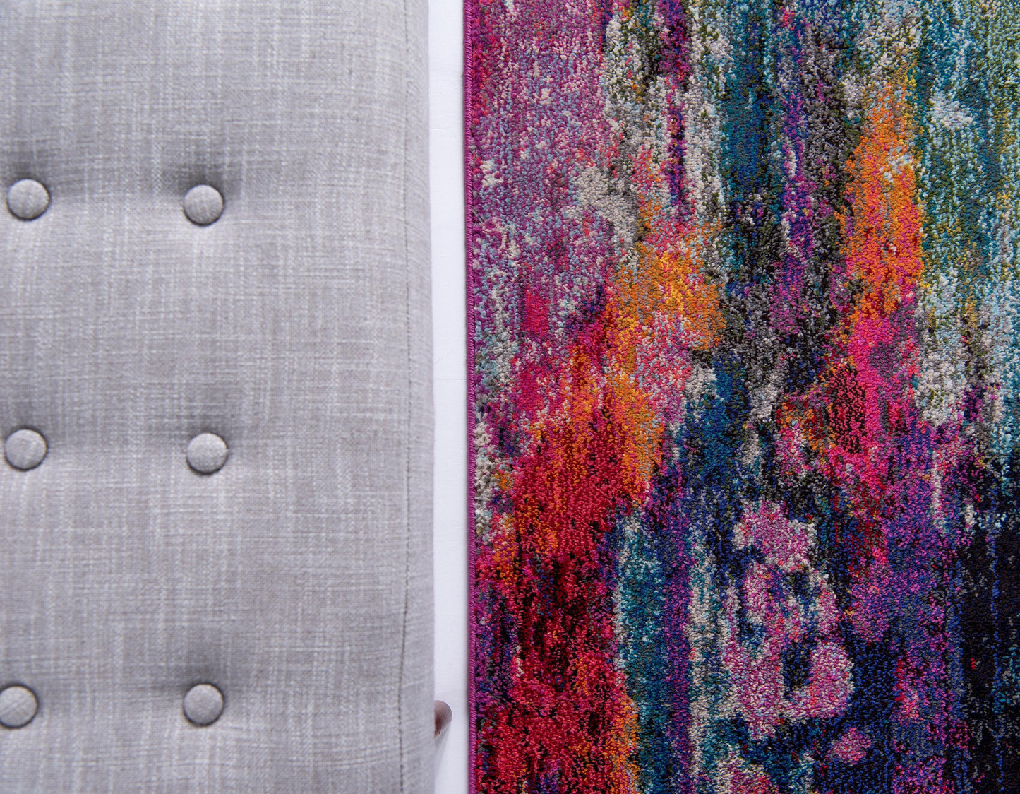 Area Rug Modern Watercolor Purple Abstract
