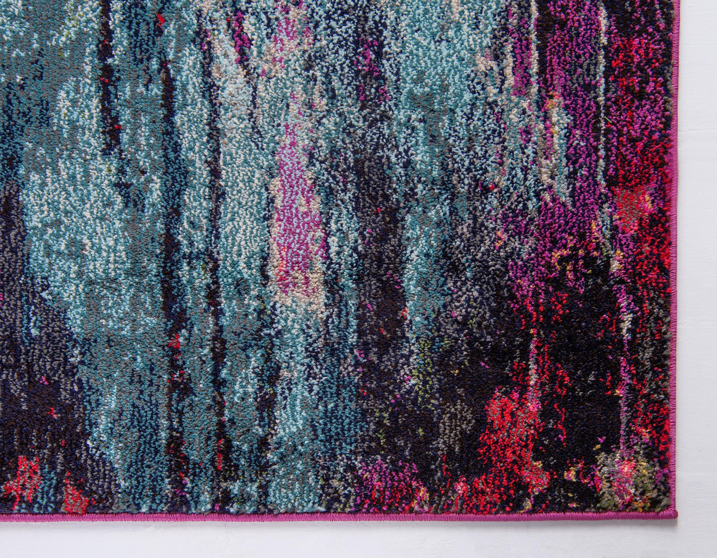 Area Rug Modern Watercolor Purple Abstract