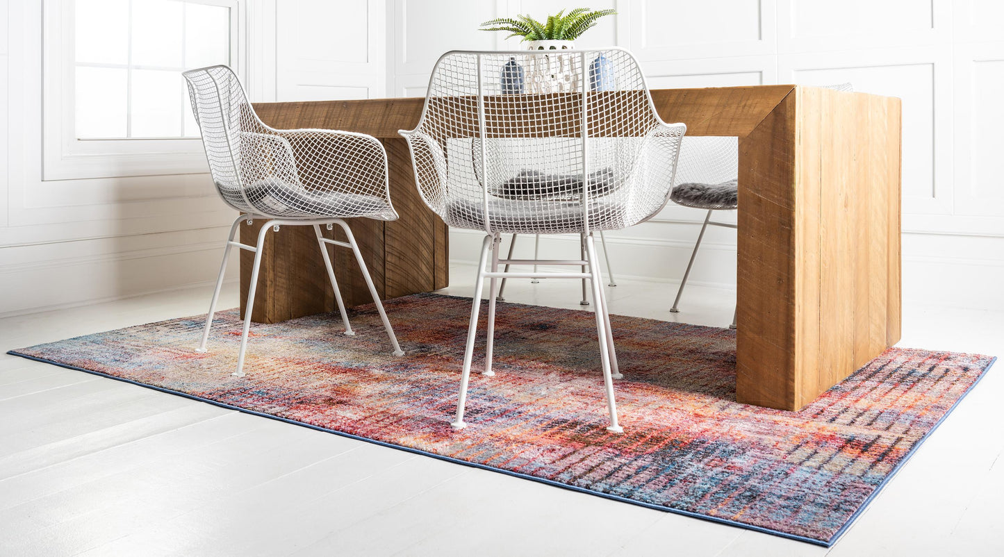 Area Rug – Modern, Faded Grid Soft