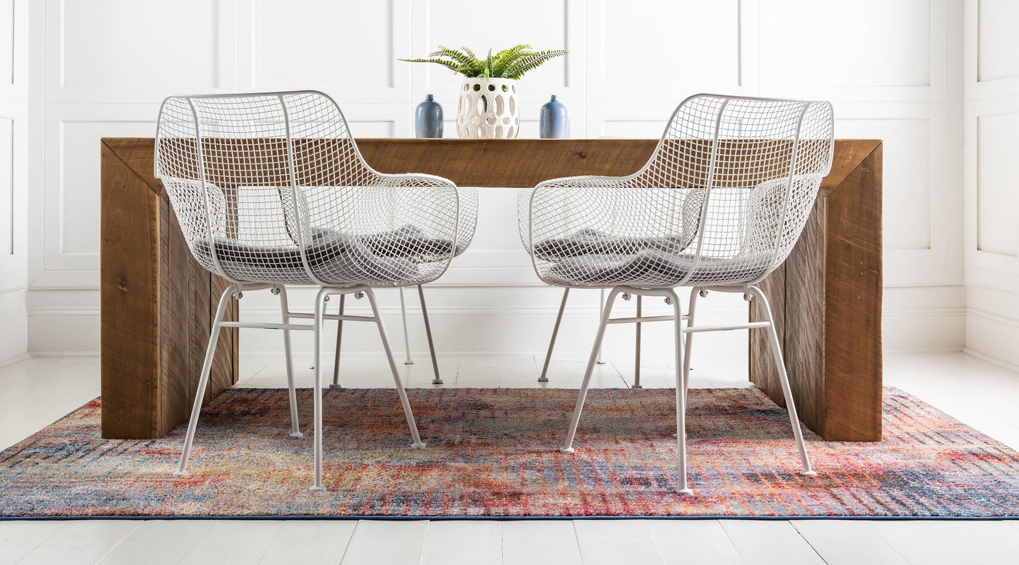 Area Rug – Modern, Faded Grid Soft
