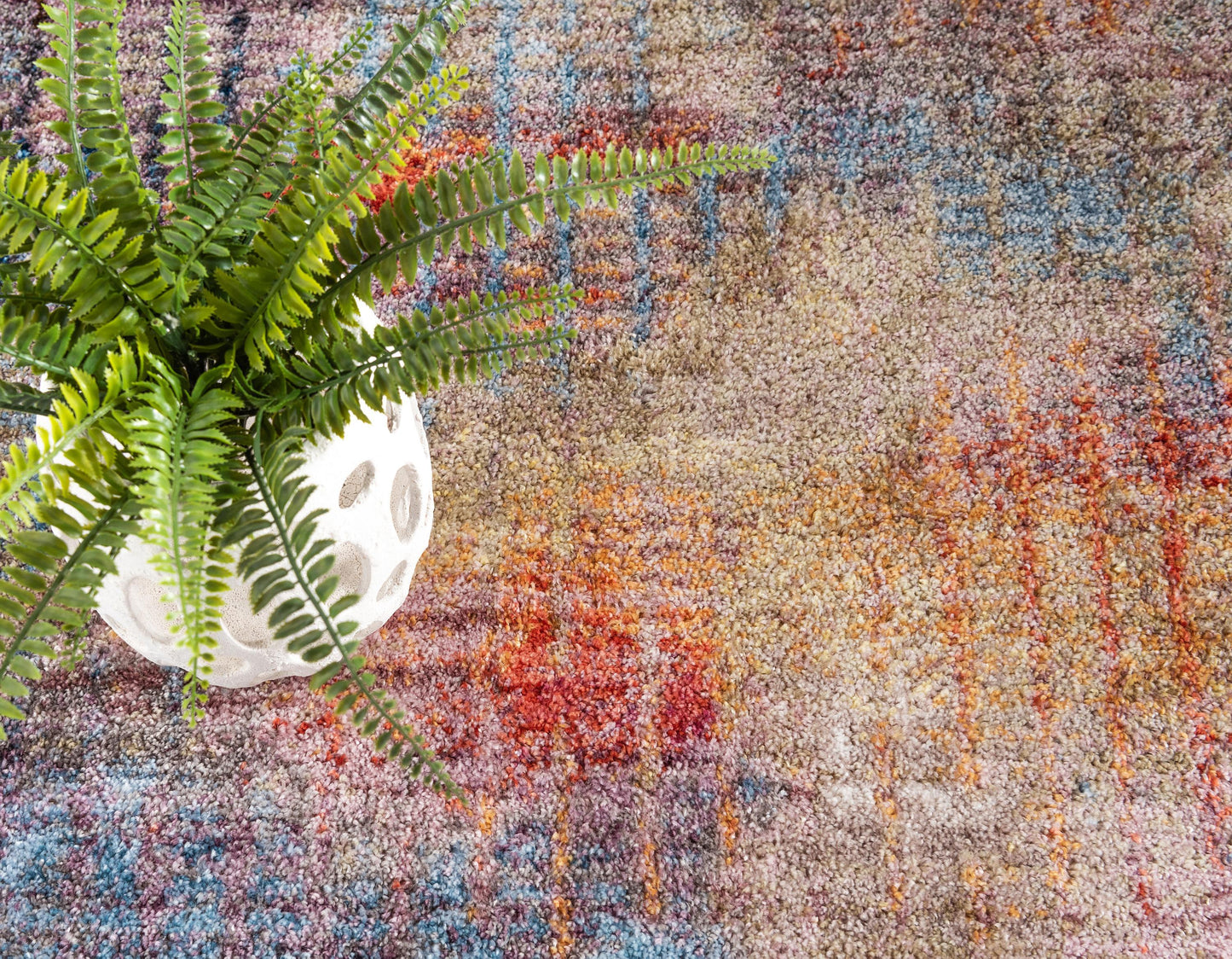 Area Rug – Modern, Faded Grid Soft