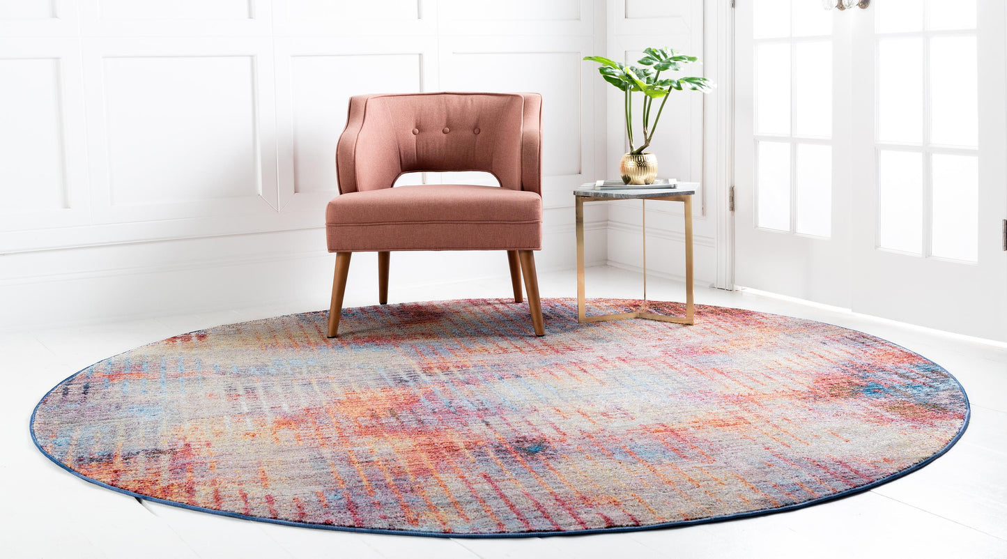 Area Rug – Modern, Faded Grid Soft
