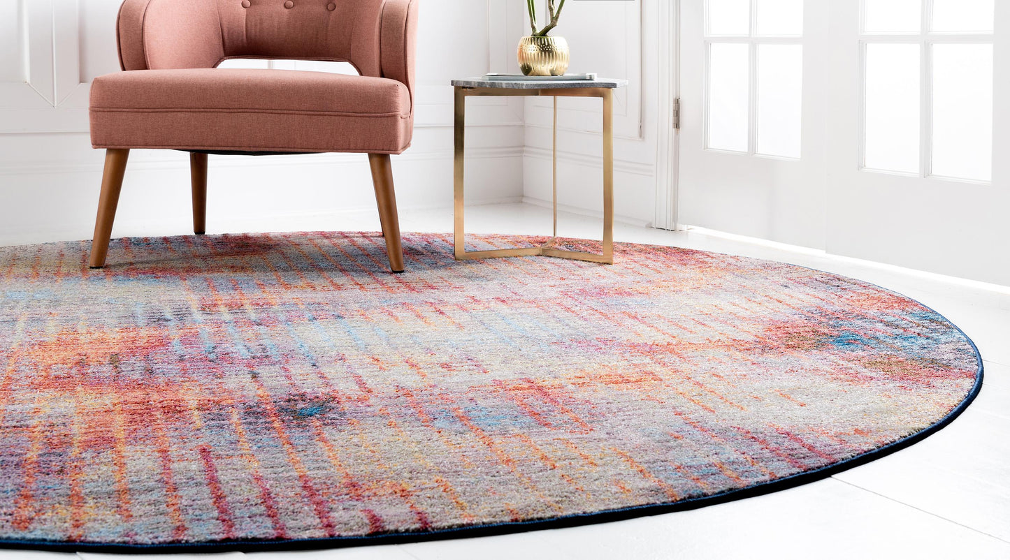 Area Rug – Modern, Faded Grid Soft