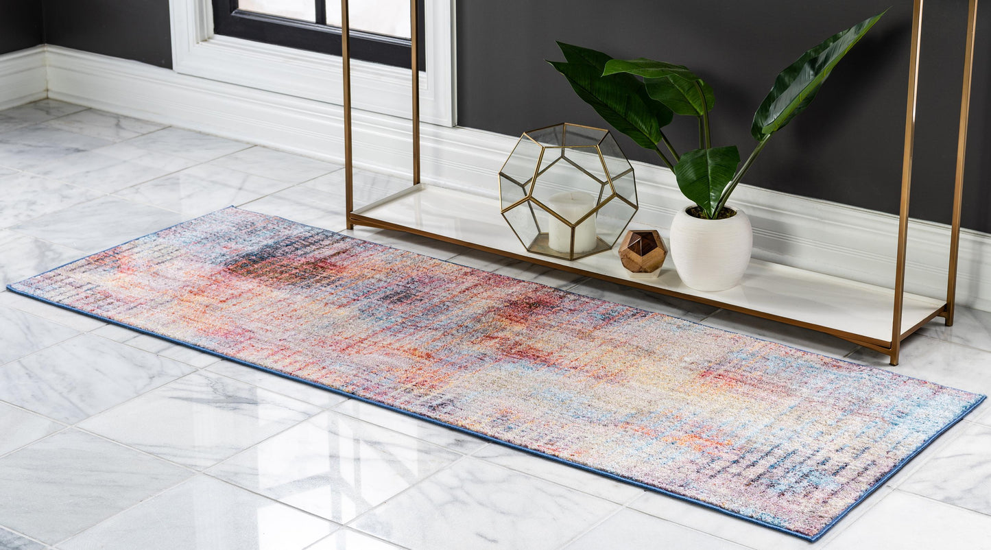 Area Rug – Modern, Faded Grid Soft