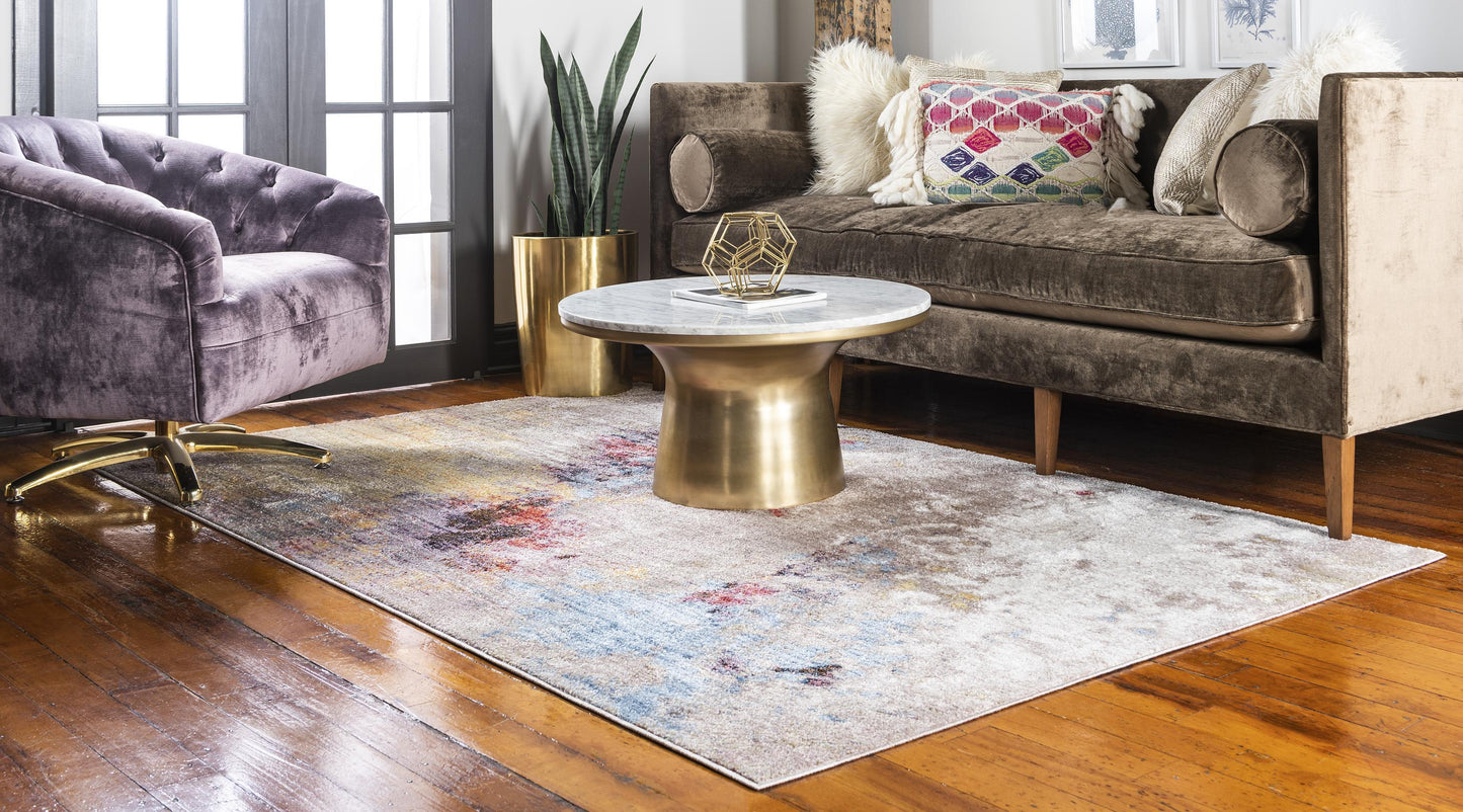 Area Rug – Modern, Gray Color Splash