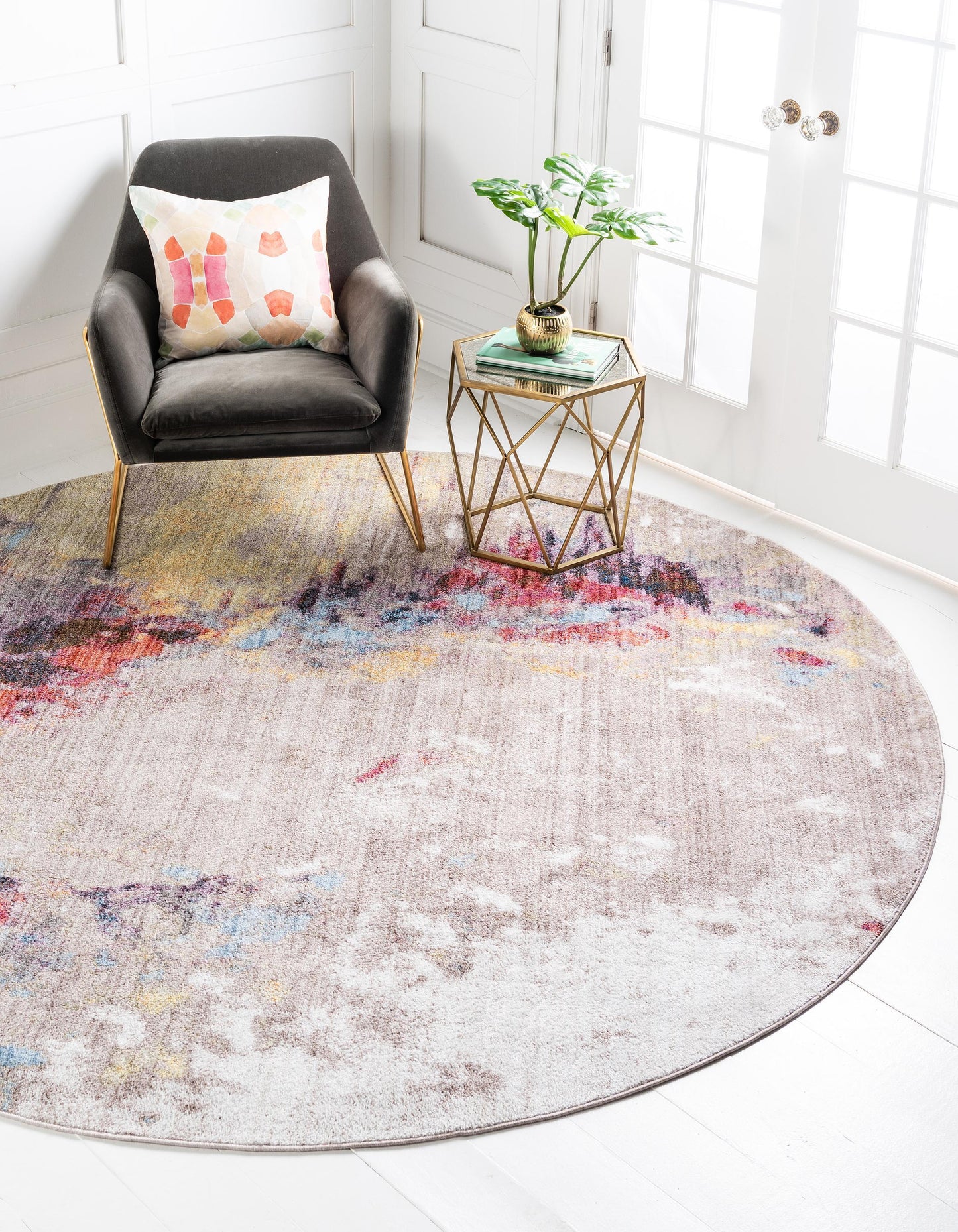 Area Rug – Modern, Gray Color Splash