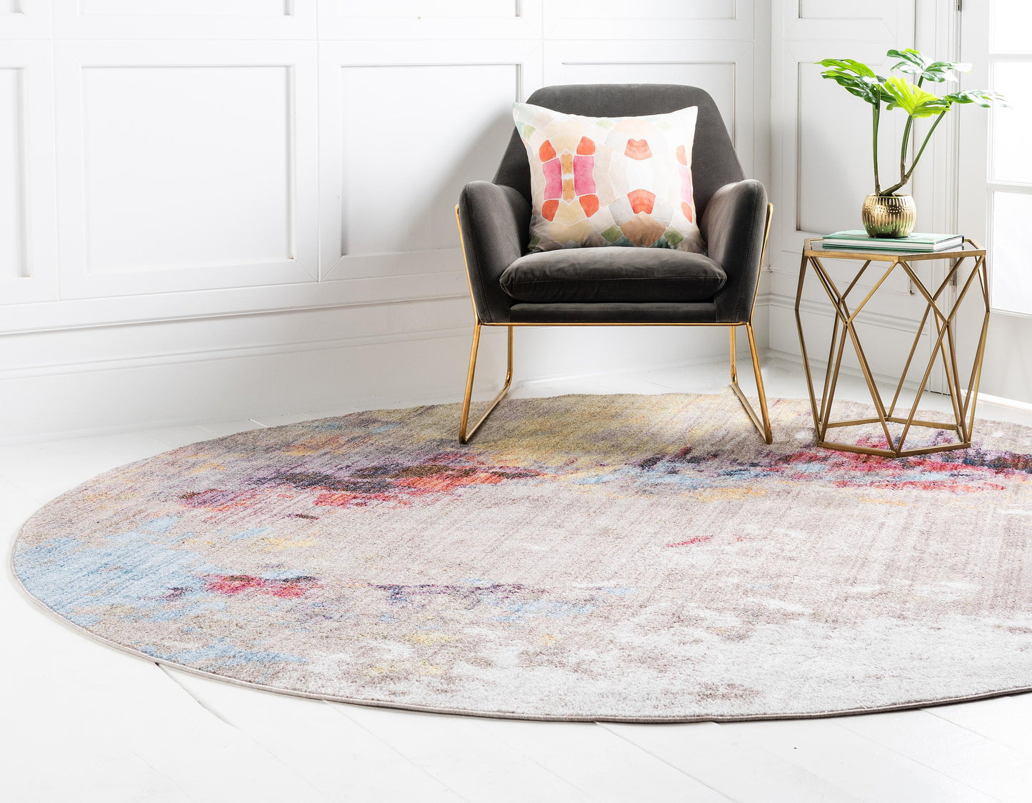 Area Rug – Modern, Gray Color Splash