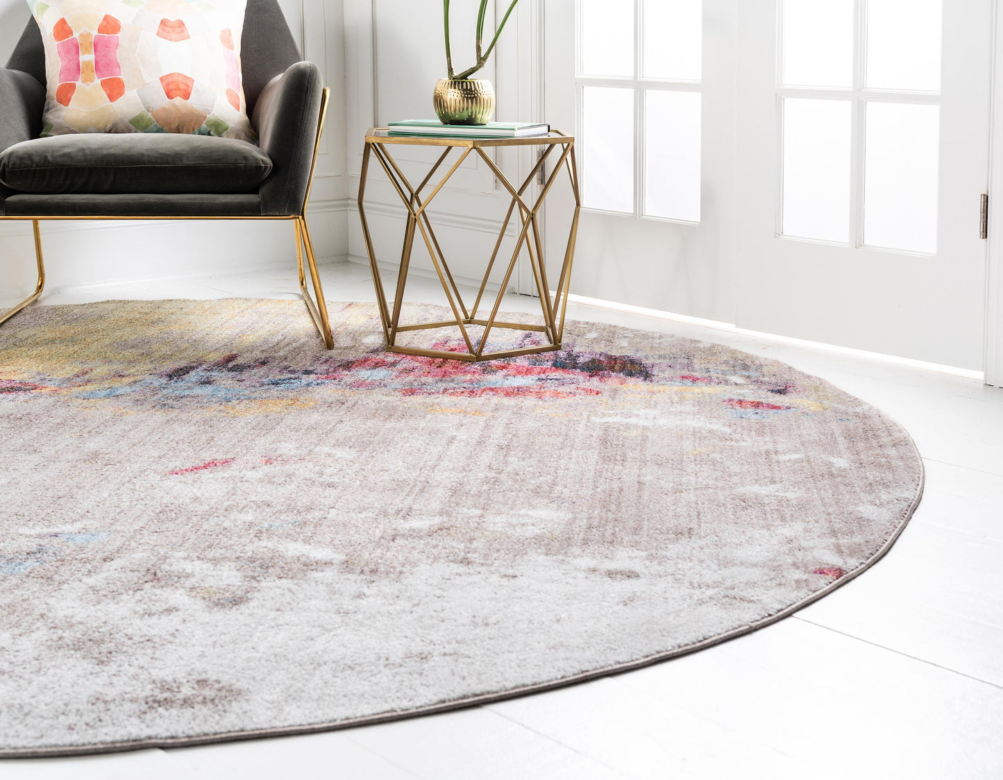 Area Rug – Modern, Gray Color Splash