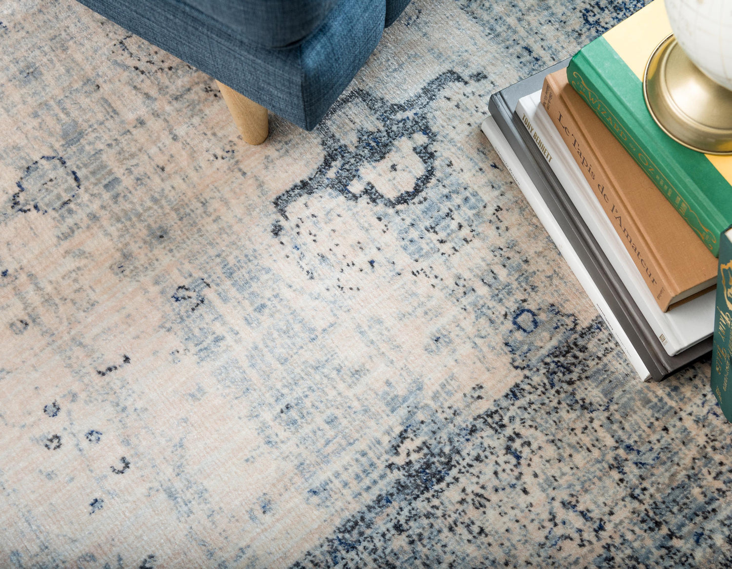 Modern Area Rug Living Room Abstract Washable