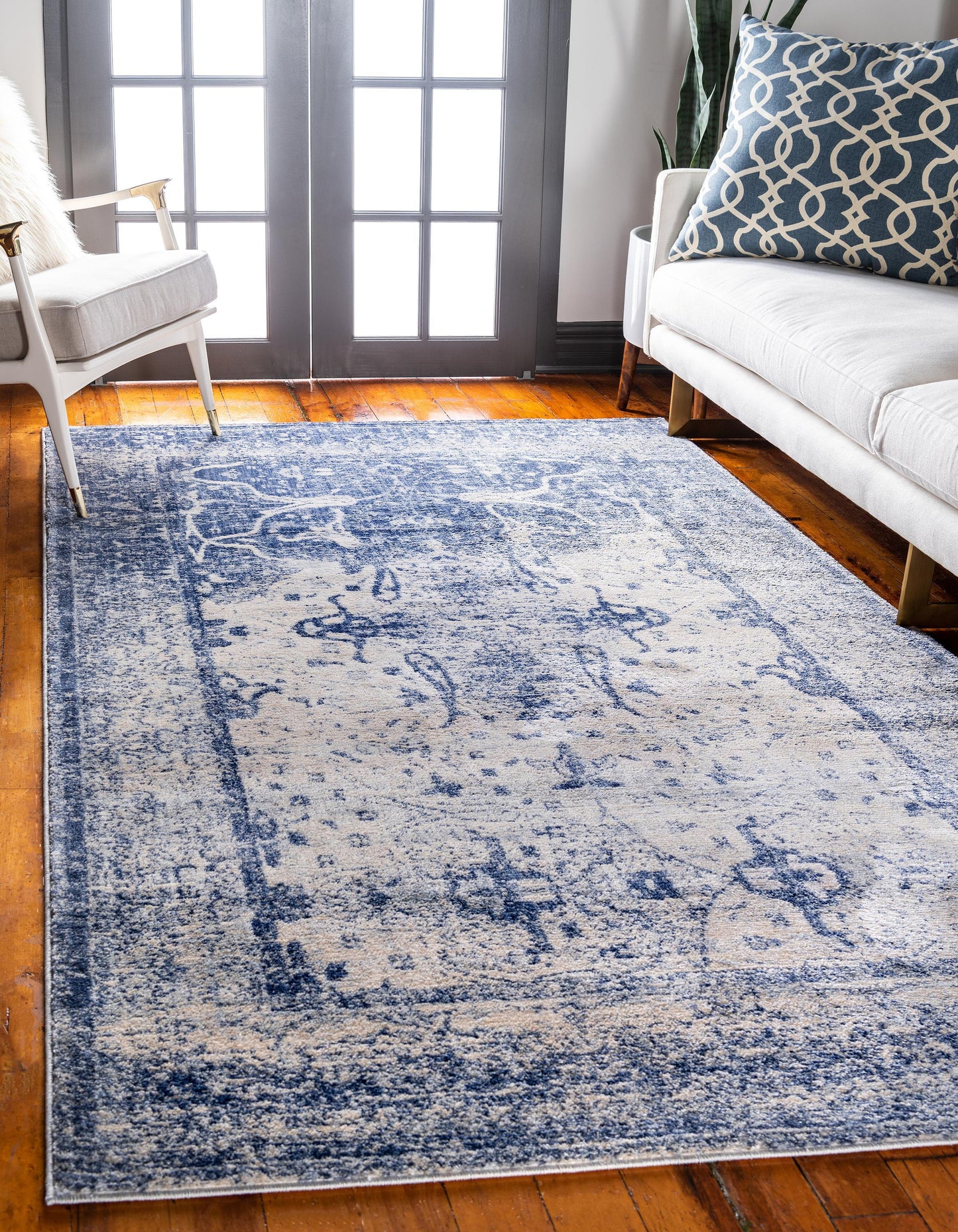 Modern Area Rug Living Room Abstract Washable