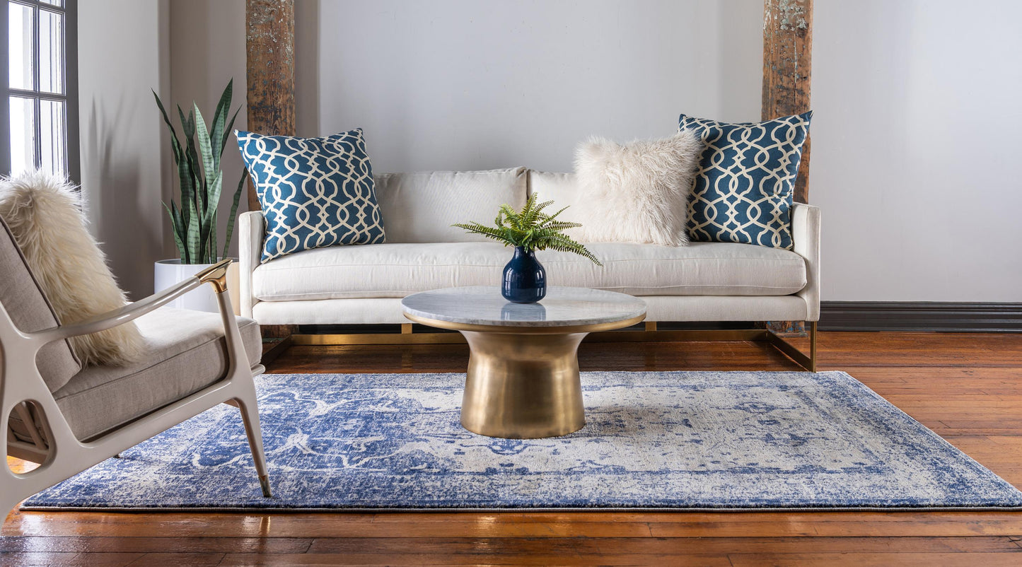 Modern Area Rug Living Room Abstract Washable